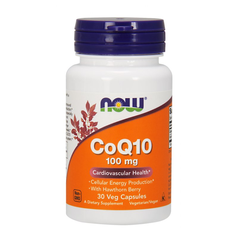 NOW FOODS koensüüm Q10 100 mg ja viirpuu 400 mg 30 kapslit