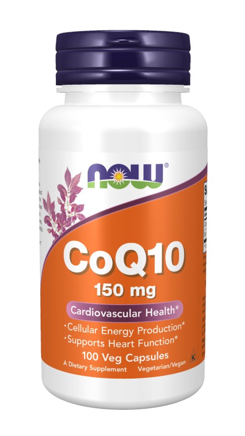 NOW FOODS kofermentas Q10 150 mg letsitiiniga 70 mg 100 kapslit