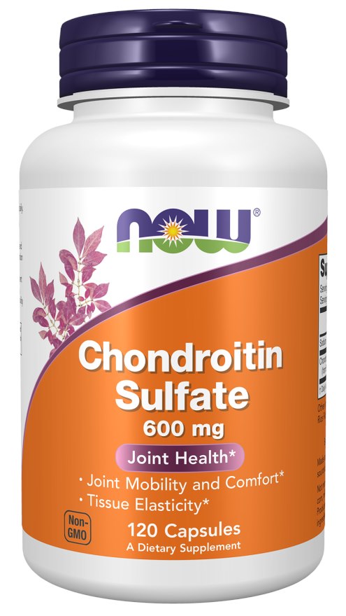 NOW FOODS Kondroitiinsulfaat - Kondroitiinsulfaat 600 mg 120 kapslit