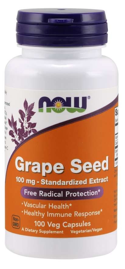 NOW FOODS viinamarjaseemne ekstrakt 100 mg 100 kapslit