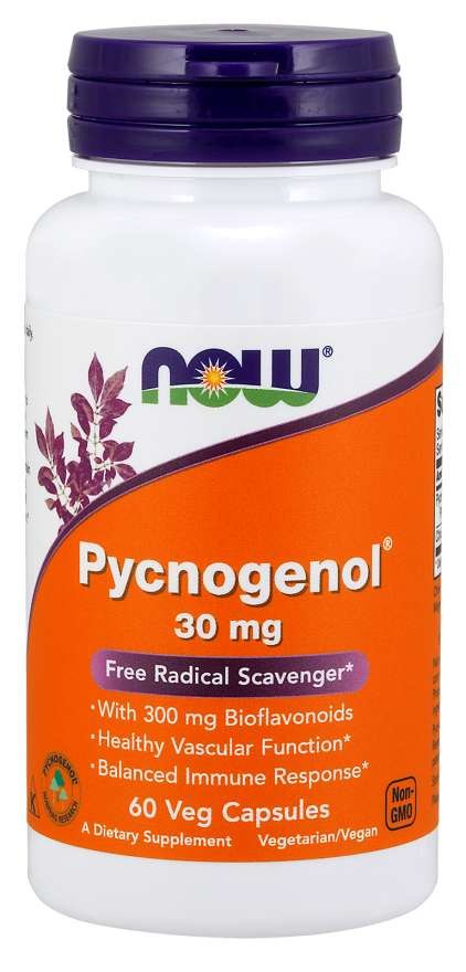 Now Foods Pycnogenol 30 mg 60 kapslit