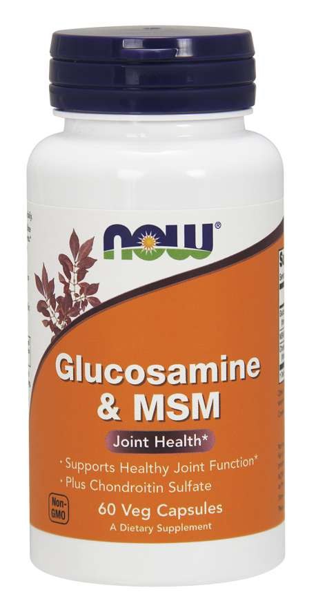 NOW FOODS Glucosamine MSM 60 kaps.