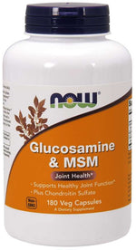 NOW FOODS glükoosamiin MSM-iga 180 kaps.