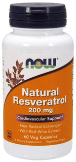 Now Foods looduslik resveratrool 200 mg 60 kapslit