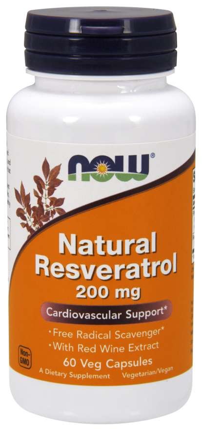 Now Foods looduslik resveratrool 200 mg 60 kapslit