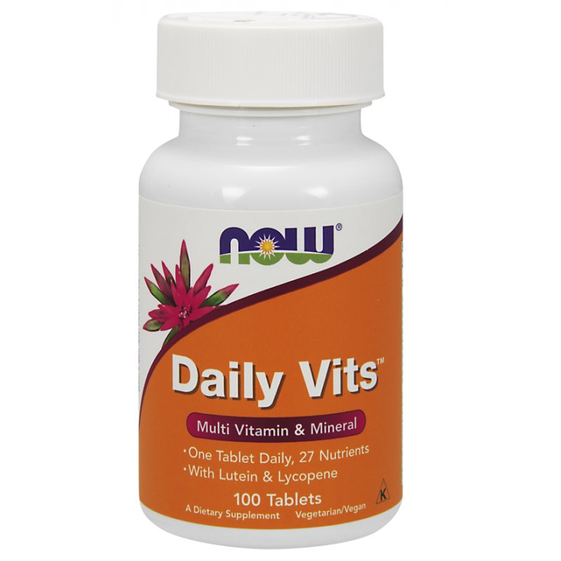 NOW FOODS Daily Vits - vitamiinid ja mineraalained 100 tabletti