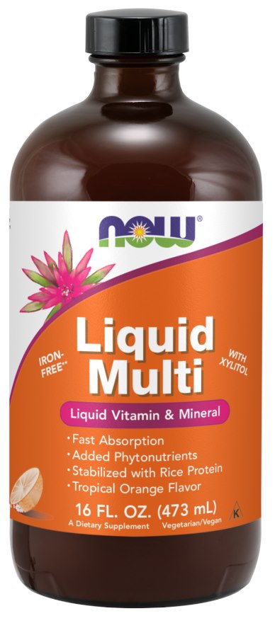 NOW FOODS vedel multivitamiin - vedel multivitamiin 473 ml
