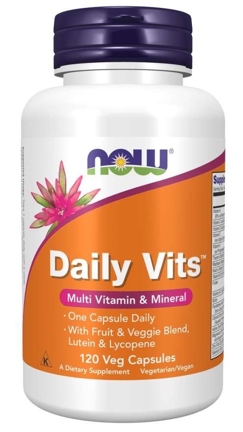 NOW FOODS Daily Vits - vitamiinid ja mineraalained 120 kapslit