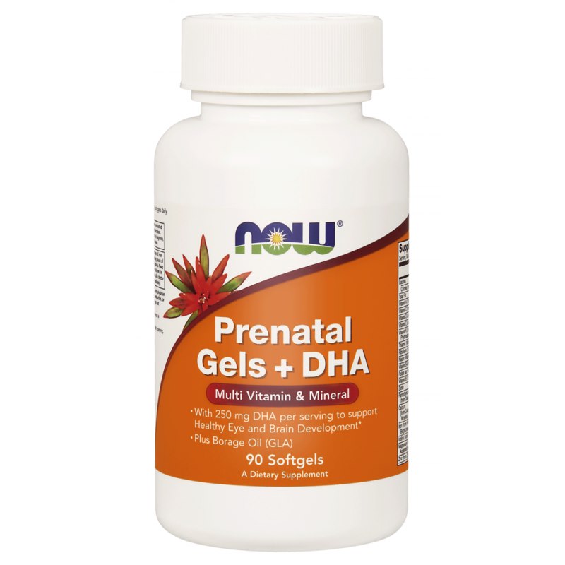 Now Foods Prenatalised želeekapslid + DHA – rasedate vitamiinid ja mineraalid + DHA 90 kapslit
