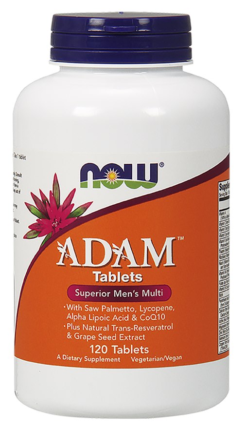NOW FOODS ADAM multivitamiinid ja mineraalid meestele 1, 120 tabletti