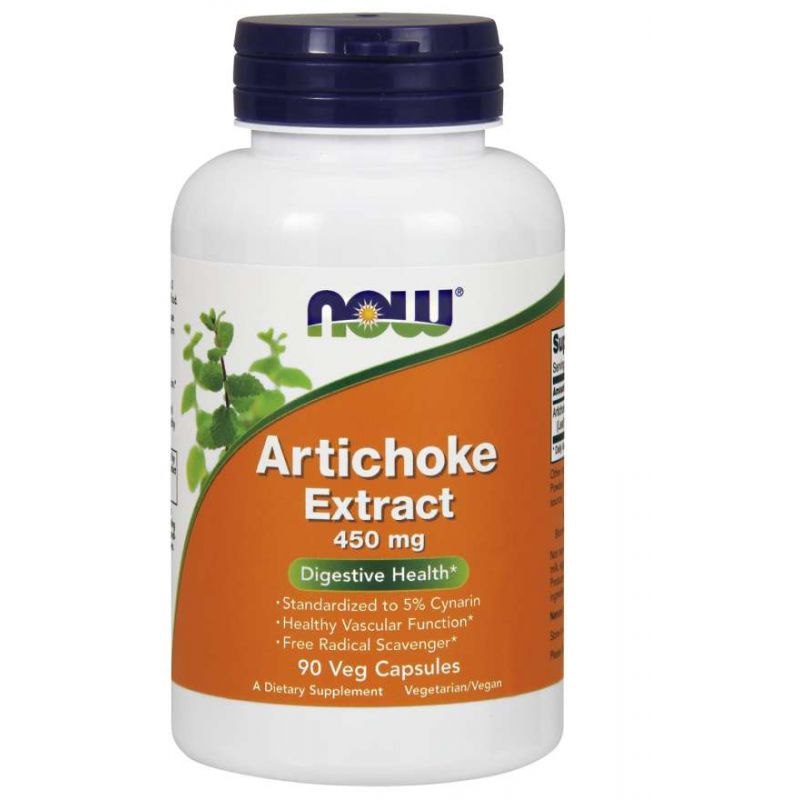 NOW FOODS Artishoki ekstrakt – artišoki ekstrakt 450 mg 90 kapslit