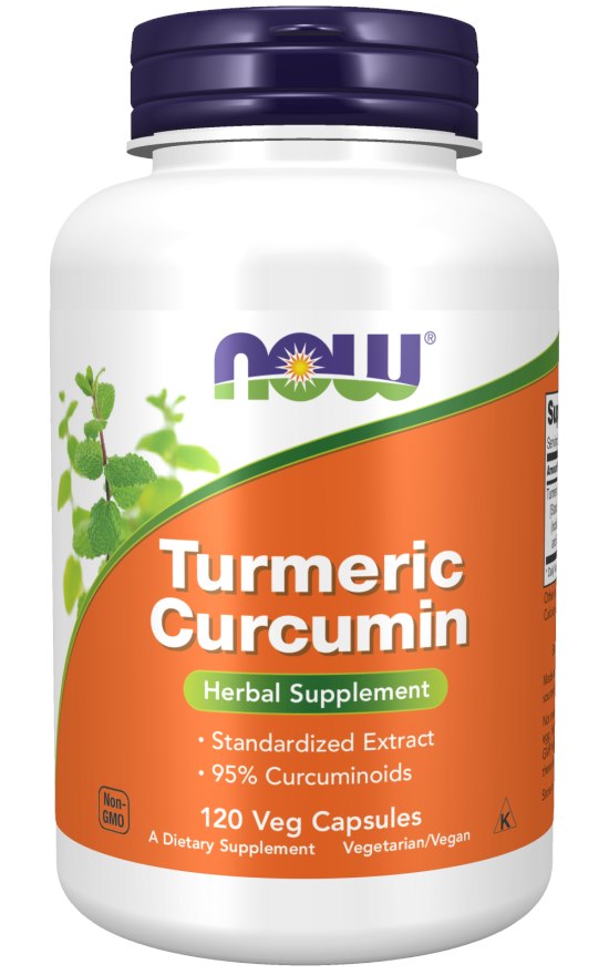 Now Foods Kurkum ja kurkumiin 665 mg 120 kapslit
