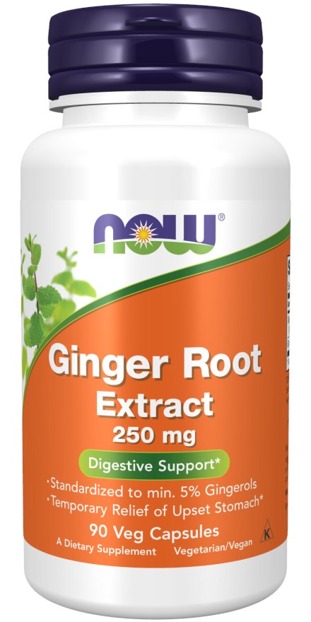 NOW FOODS ingveri juure ekstrakt 250 mg 90 kapslit