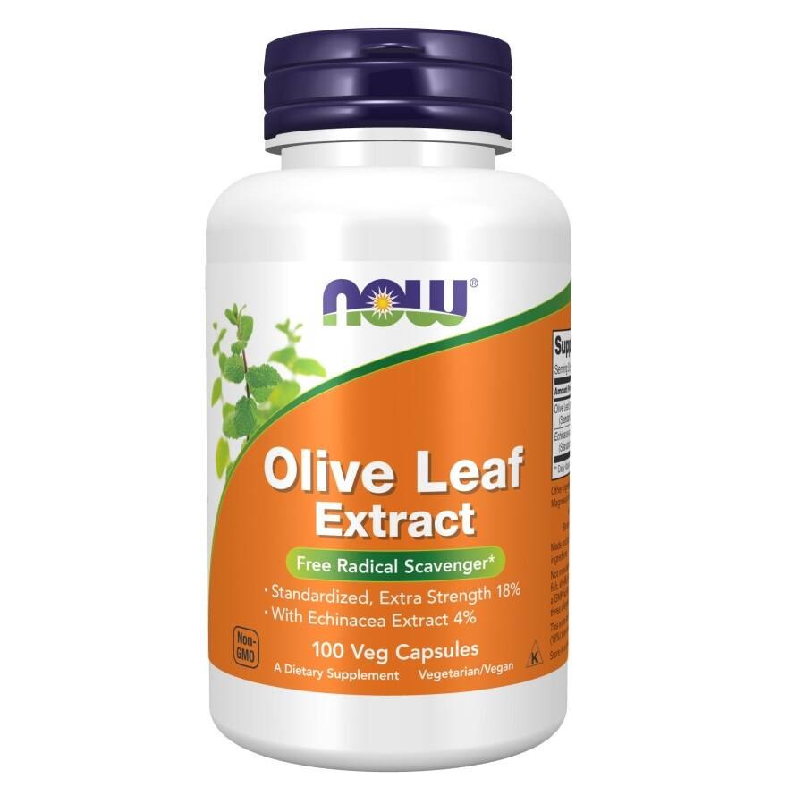 Now Foods oliivilehe ekstrakt – oliivilehe ekstrakt 400 mg Echinacea Angustifolia'ga 100 kapslit
