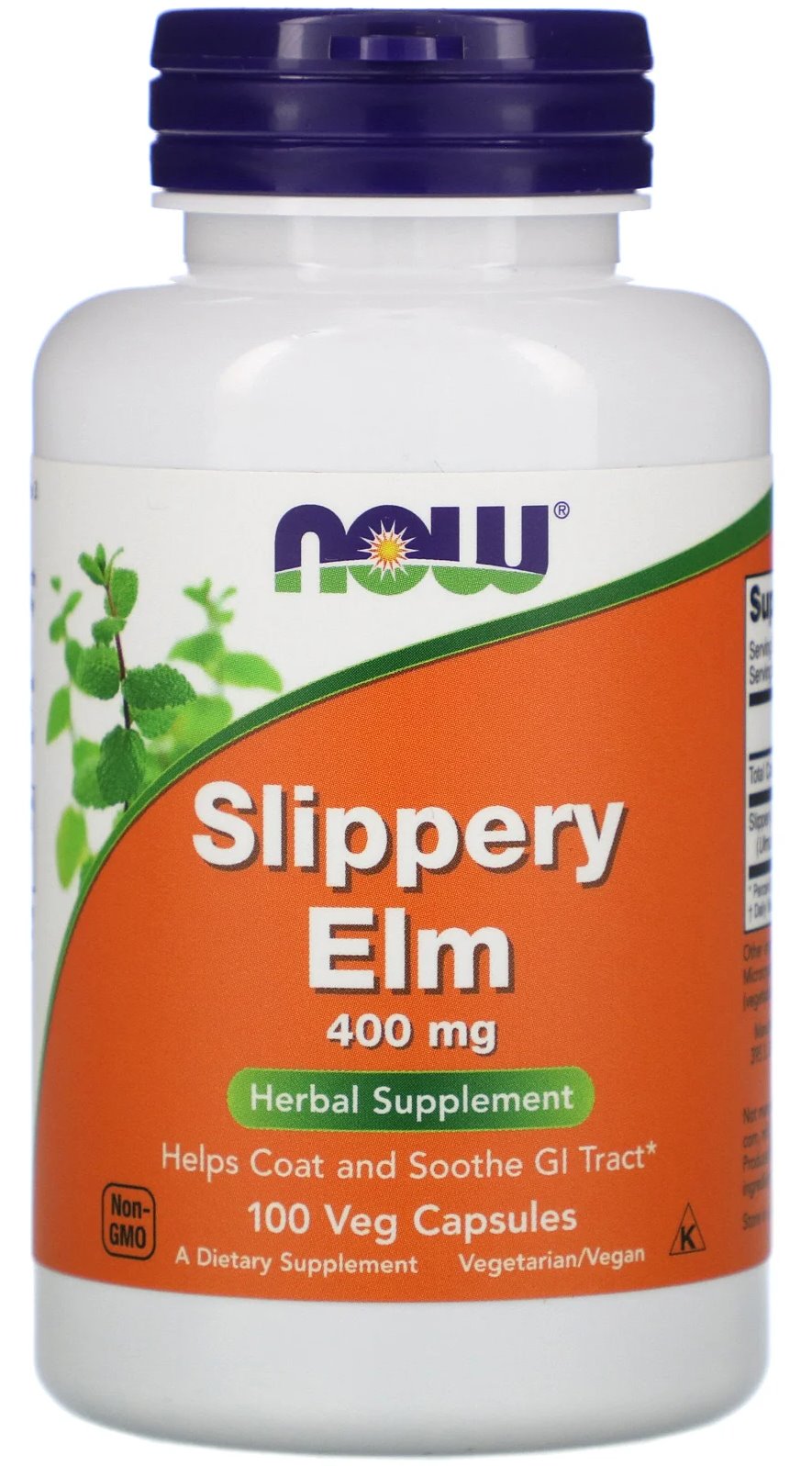 Now Foods Slippery Elm 400 mg 100 kapslit