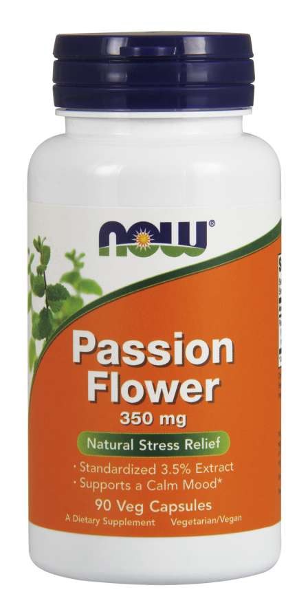 Now Foods Passion Flower 350 mg - kannatuslille ekstrakt 90 kapslit