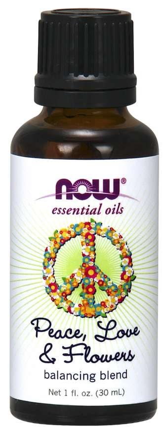 Now Foods Peace, Love & Flowers õlisegu 30 ml