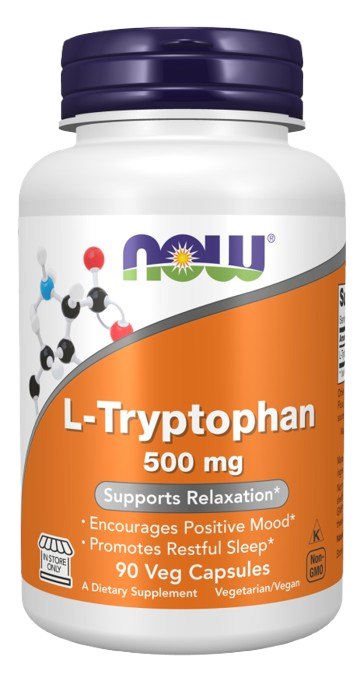 Now Foods L-trüptofaan 500 mg 90 kapslit