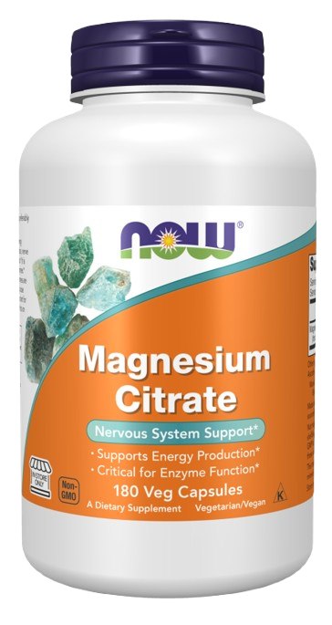 Now Foods magneesiumtsitraat 180 kapslit