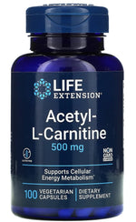 Life Extension atsetüül-L-karnitiin 500 mg 100 kapslit
