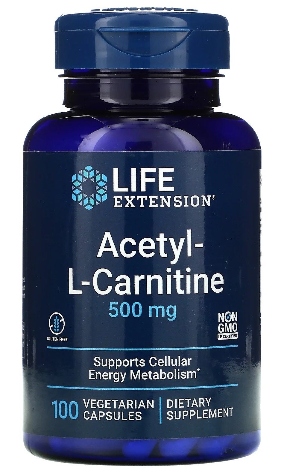 Life Extension atsetüül-L-karnitiin 500 mg 100 kapslit