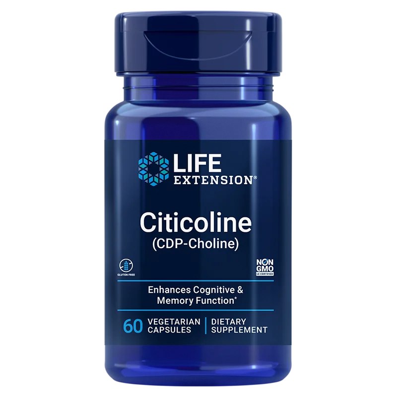Life Extension tsitikoliin - tsitikoliin CDP-koliin 250 mg 60 kapslit
