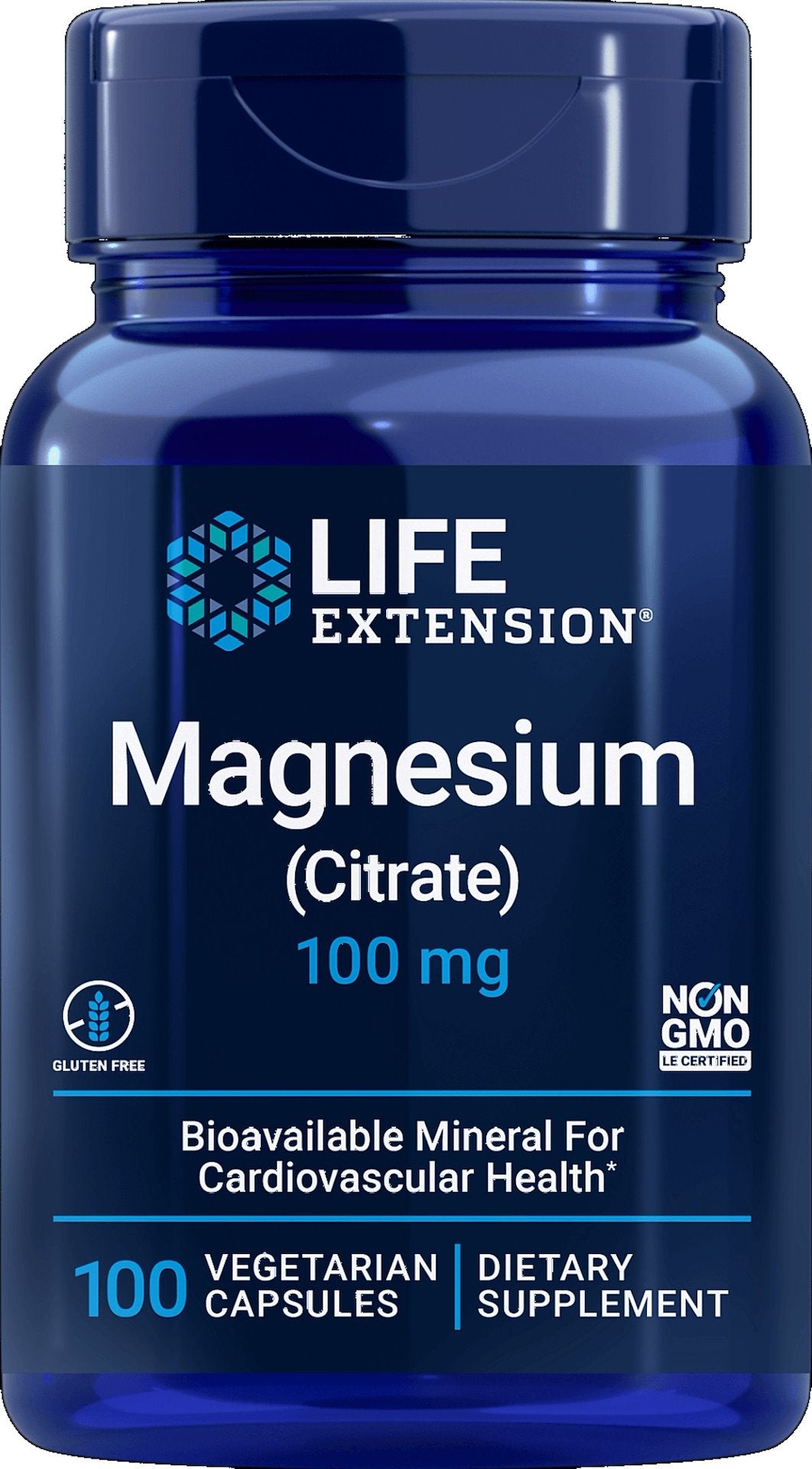 Life Extension Magneesiumtsitraat – magneesium 100 mg 100 kapslit