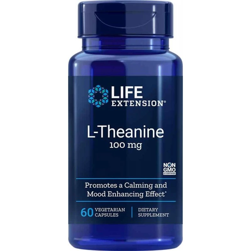 Life Extension L-teaniin 100 mg 60 kapslit