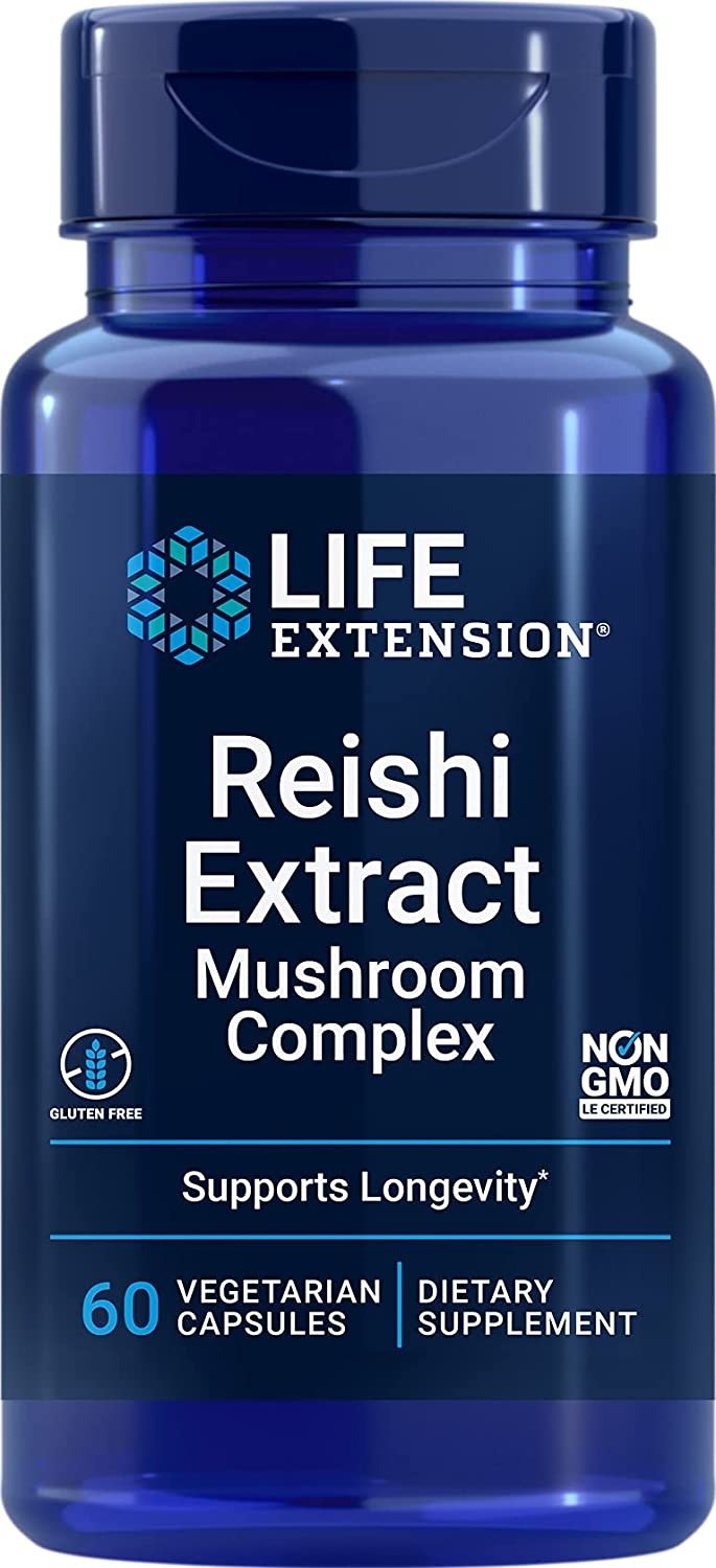 Life Extension Reishi ekstrakti seene kompleks 60 kapslit