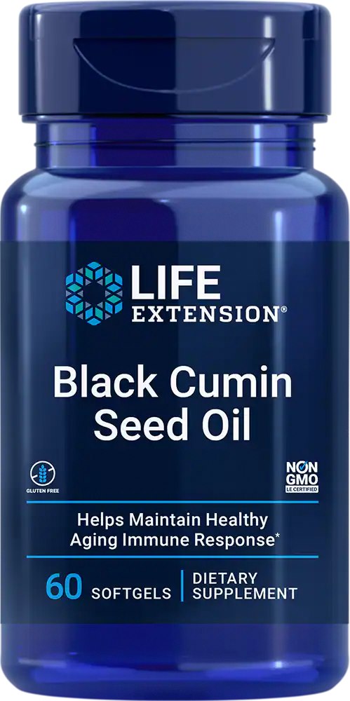Life Extension Mustköömneõli 60 kapslit