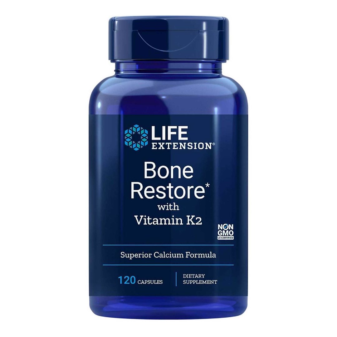 Life Extension Bone Restore with Vitamin K2 120 kapslit