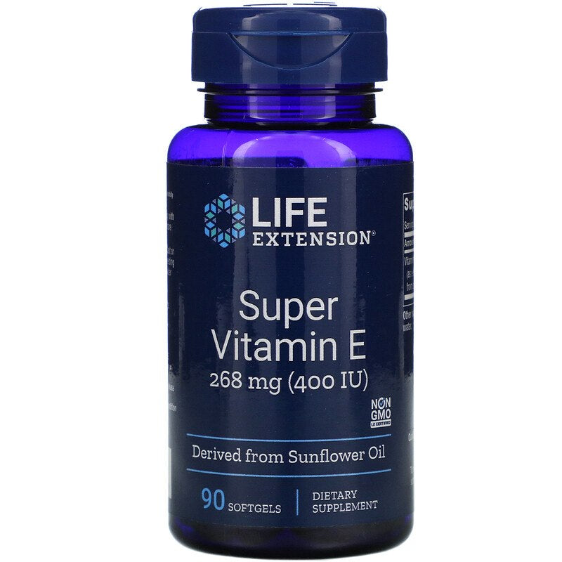 Life Extension Super E-vitamiin 90 kapslit
