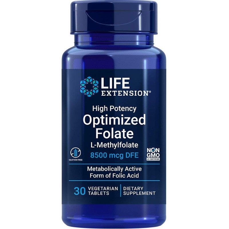 Life Extension Folian – suure tugevusega optimeeritud folaat 30 tabletti