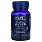 Life Extension madala doosiga K2 MK7 vitamiin 90 kapslit