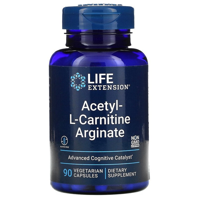 Life Extension atsetüül-L-karnitiini arginaat 90 kapslit