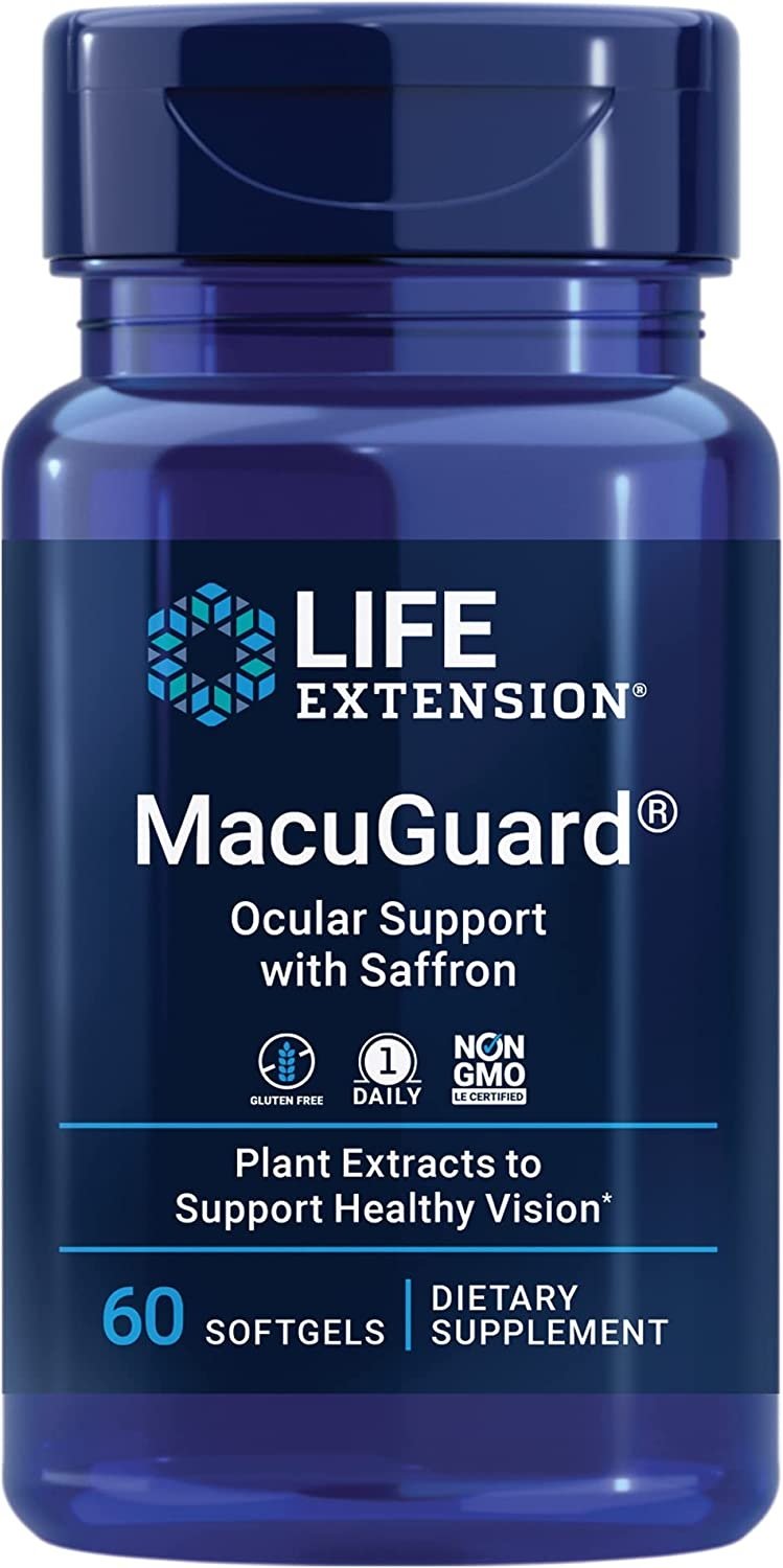 Life Extension MacuGuard silmade toetuseks safraniga 60 kapslit