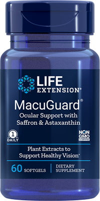 LIFE EXTENSION MacuGuard silma tugi safrani ja astaksantiiniga 60 kapslit