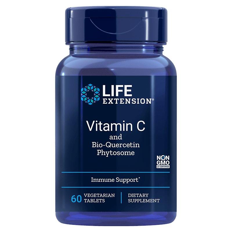Life Extension vitamiin C ja biokvertsetiini fütosoom 60 tabletti