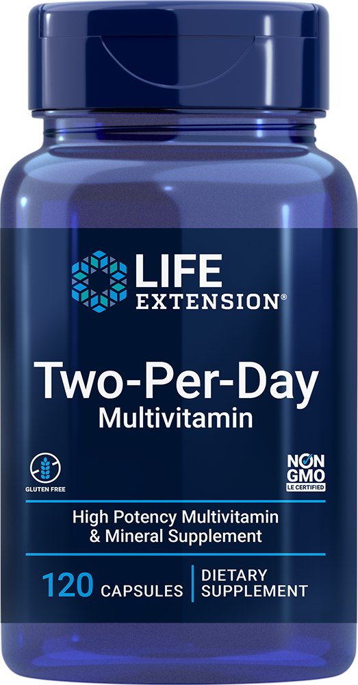 Life Extension Kaks kapslit päevas 120 kapslit