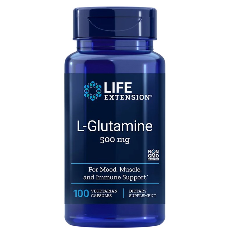 LIFE EXTENSION L-glutamiin 100 kapslit