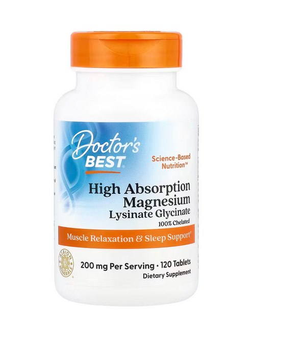 DOCTOR'S BEST kõrge imendumisega magneesium - magneesium 120 tabletti