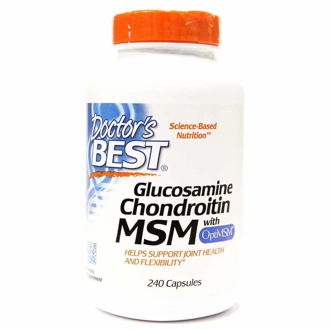 DOCTOR'S BEST glükoosamiin + kondroitiin + + MSM 240 kapslit