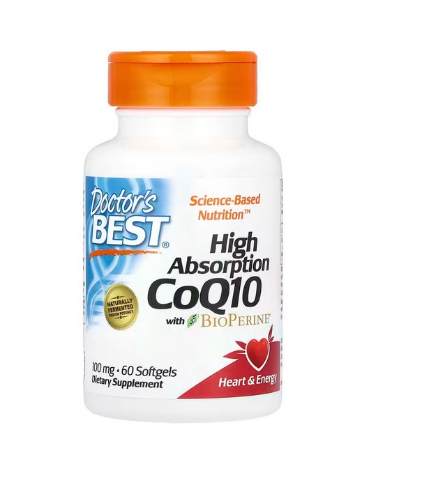 DOCTOR'S BEST koensüüm Q10 100 mg ja piperiin BioPerine 60 kapslit