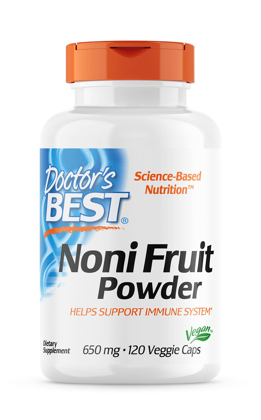 DOCTOR'S BEST noni vilja pulber 650 mg 120 kapslit
