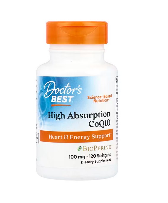 DOCTOR'S BEST koensüüm Q10 100 mg ja piperiin BioPerine 120 kapslit