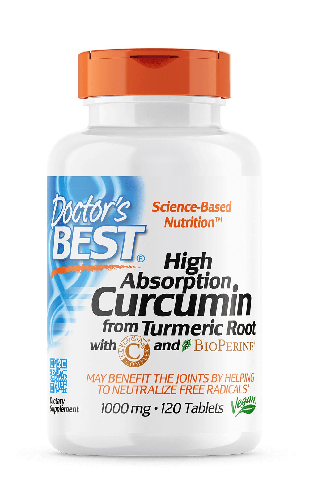 DOCTOR'S BEST kurkumiin C3 kompleks koos bioperiiniga 120 tabletti