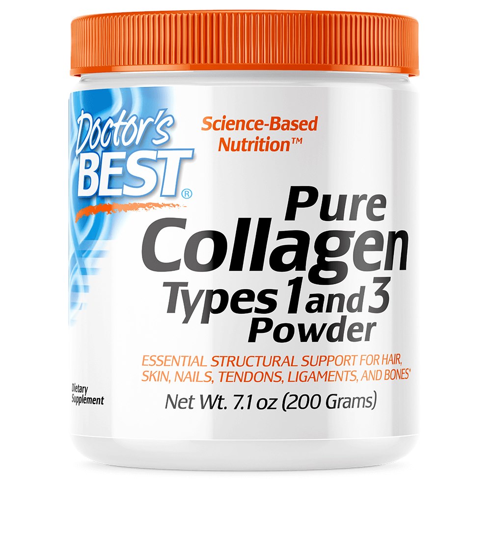 DOCTOR'S BEST I ja III tüüpi kollageenipulber 200 g