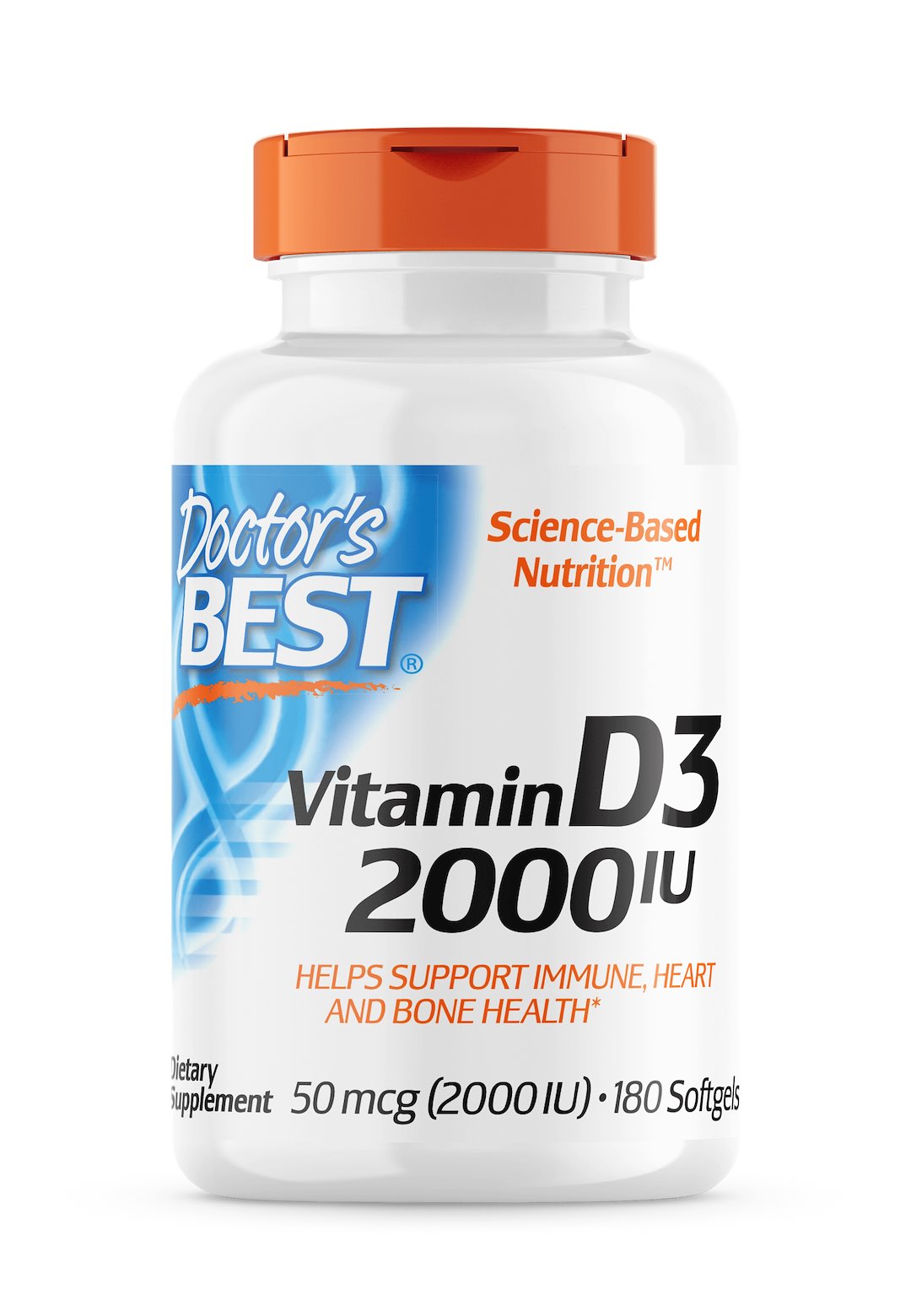 DOCTOR'S BEST vitamiin D3 2000 IU 50 mcg 180 kapslit