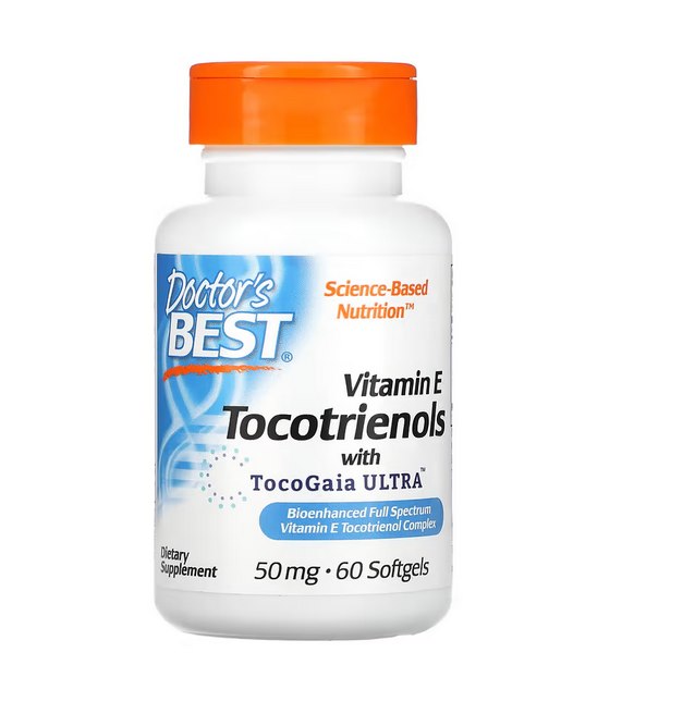 DOCTOR'S BEST tokotrienoolid EVNol SupraBio – E-vitamiin 60 kapslit