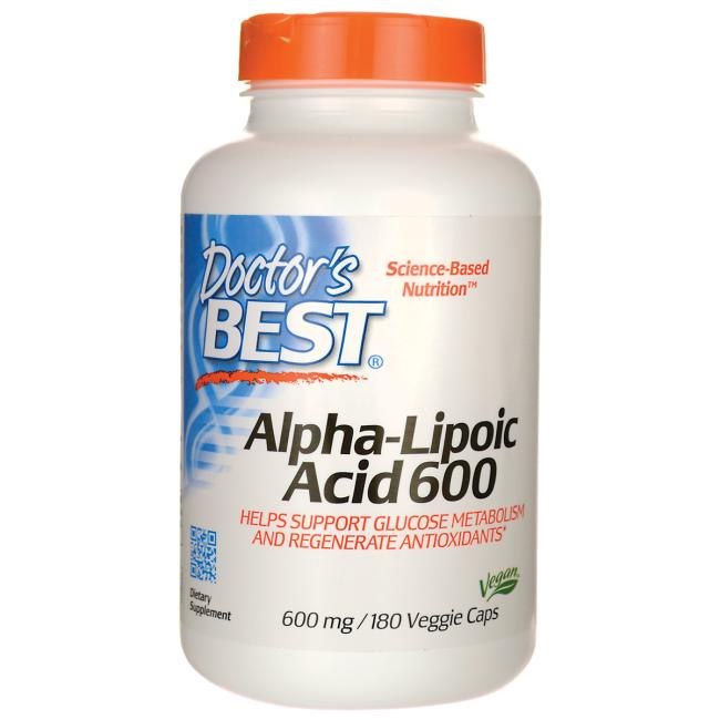 Doctor's Best ALA – alfa-lipoehape 600 mg 180 kapslit
